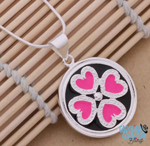 All Around My Heart Pink Necklace