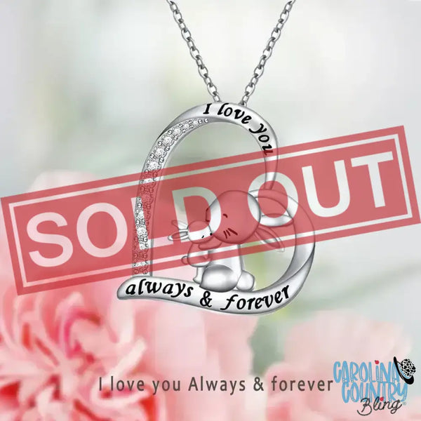 Bunny Loves You – Silver Necklace
