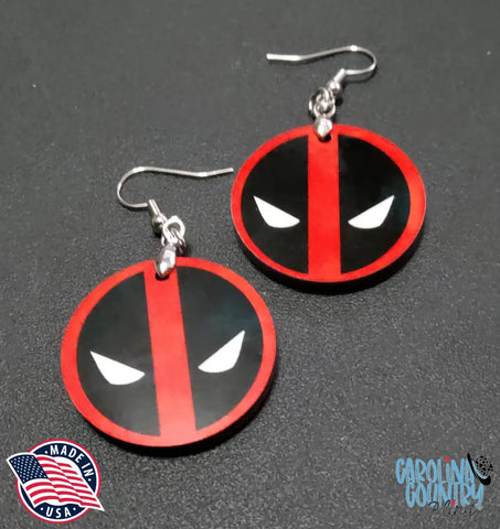 Deadpool - Red Earrings