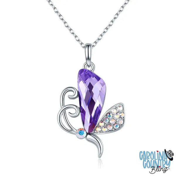 Fly High Purple Necklace
