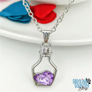 Keep My Heart Purple Necklace