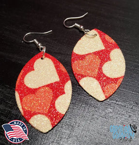 Letting My Love Sparkle - Red Earrings
