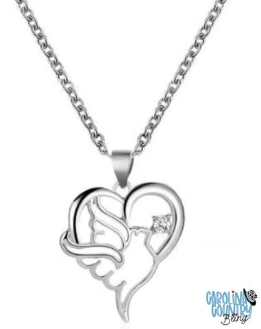Love Dove Silver Necklace