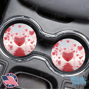 Love Floats Red Car Coaster