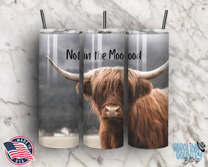 Not In The Moood – Brown Tumbler