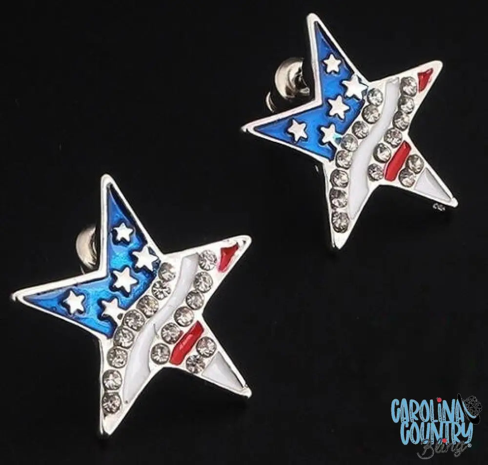 Patriotic Stars Multi Earrings
