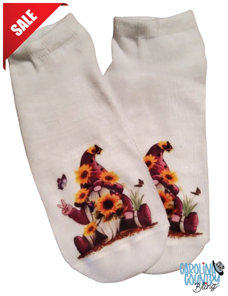 Sunflower Love - Purple Socks