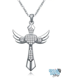 Wings Of Love Silver Necklace