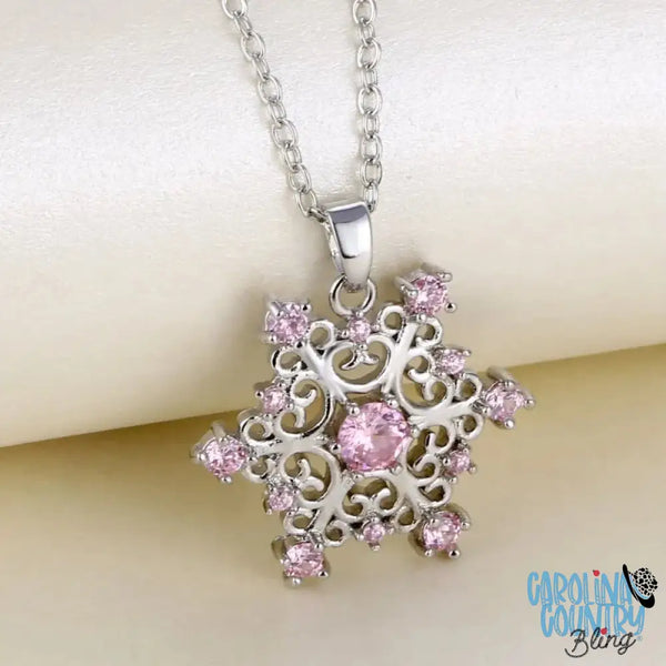 Winter Wonderland Pink Necklace