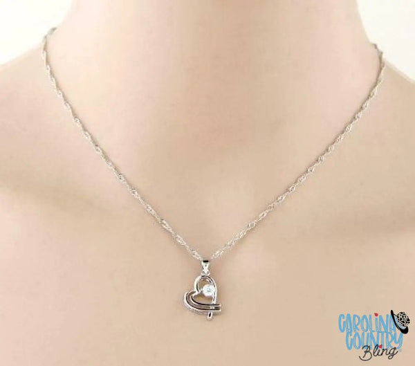 You Are My Heart - Silver Necklace