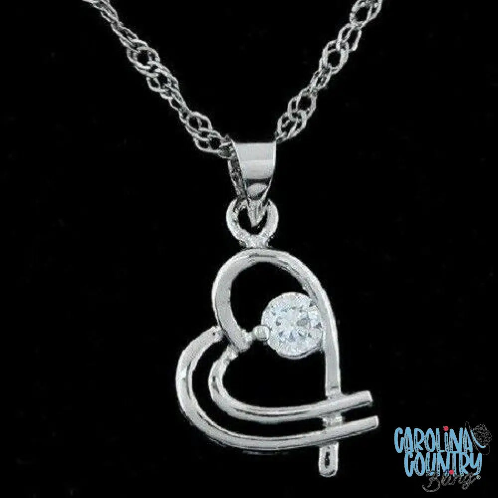 You Are My Heart - Silver Necklace
